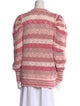 LoveShackFancy Striped V-Neck Sweater