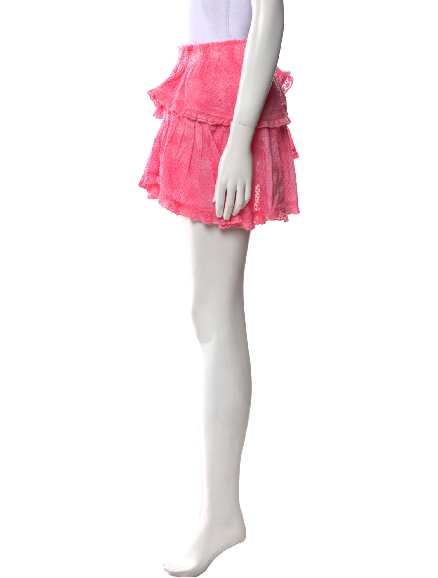 LoveShackFancy Lace Trim Embellishment Mini Skirt w/ Tags