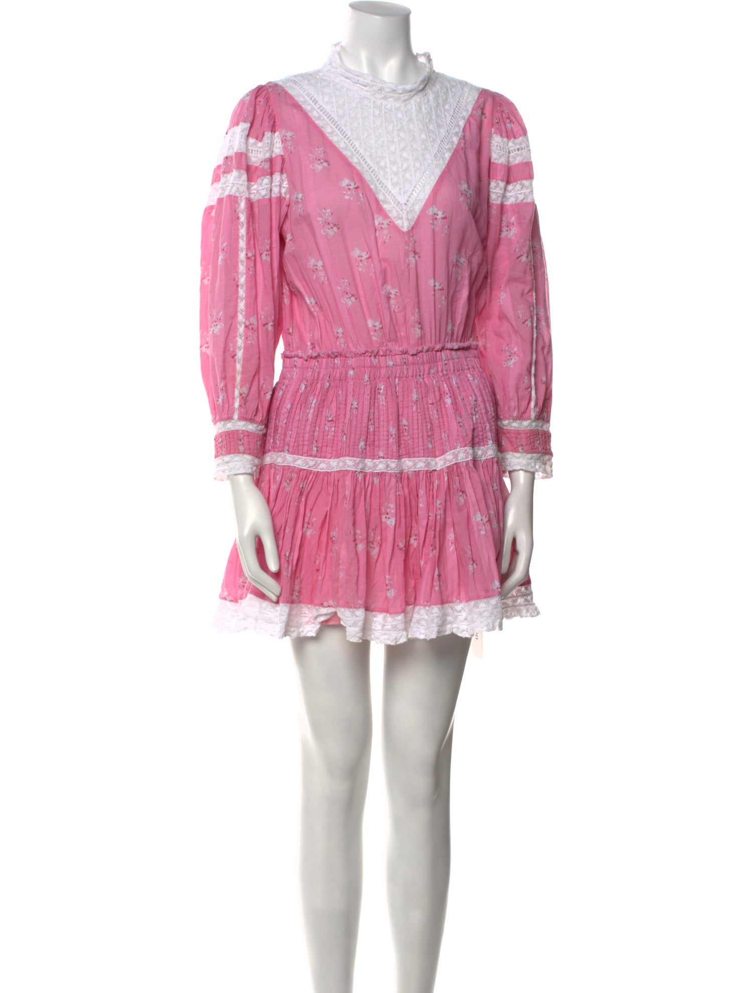 LoveShackFancy Striped Mini Dress