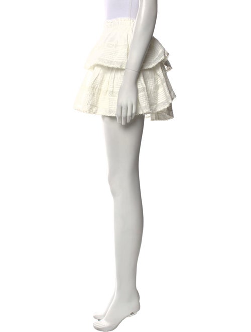 LoveShackFancy Ruffle Embellishment Mini Skirt