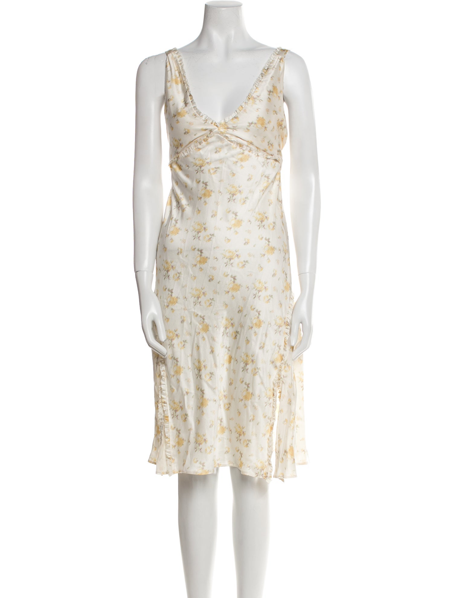 LoveShackFancy Silk Midi Length Dress