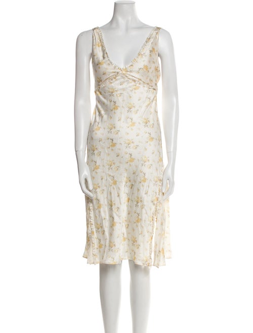 LoveShackFancy Silk Midi Length Dress