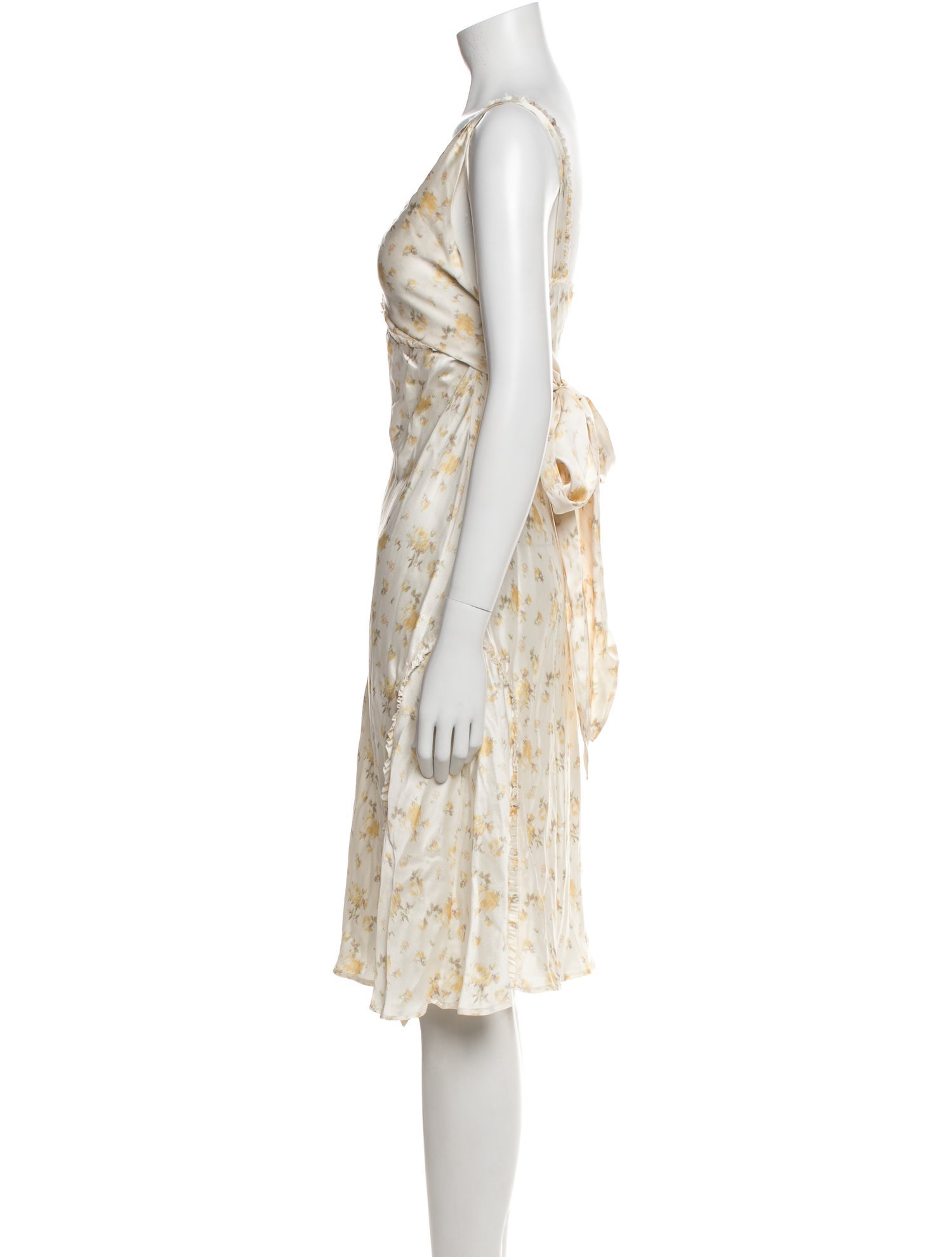 LoveShackFancy Silk Midi Length Dress