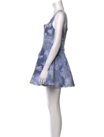 LoveShackFancy Floral Print Mini Dress