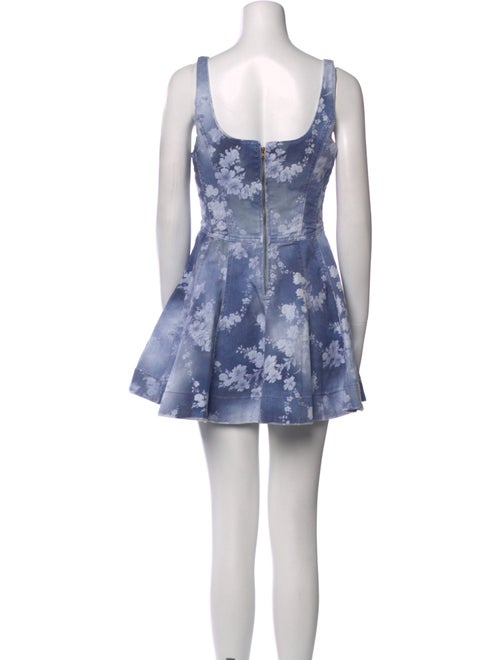 LoveShackFancy Floral Print Mini Dress