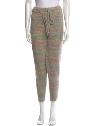 LoveShackFancy Striped Skinny Leg Pants