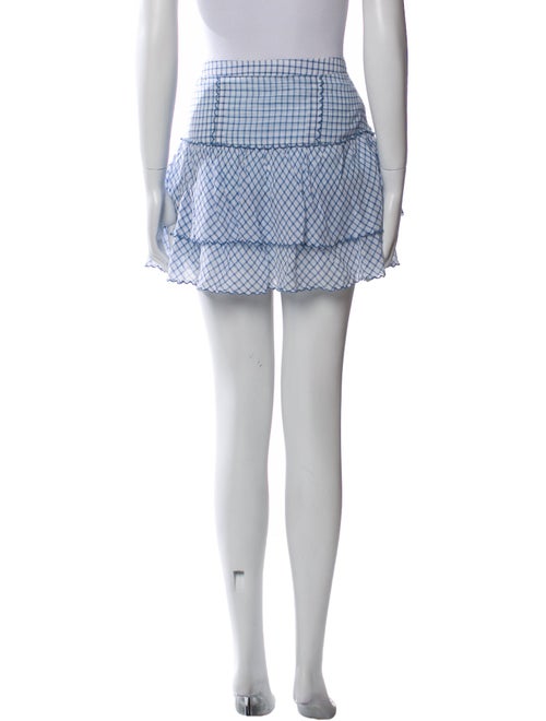 LoveShackFancy Plaid Print Mini Skirt