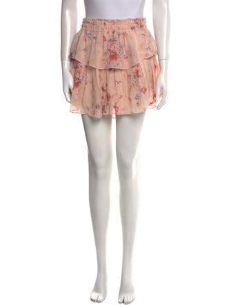 LoveShackFancy Silk Mini Skirt