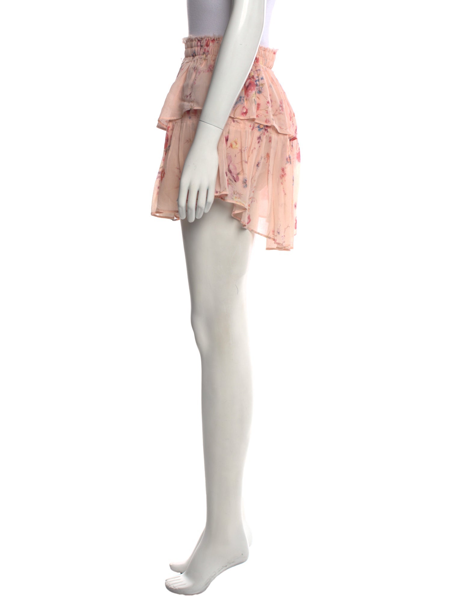 LoveShackFancy Silk Mini Skirt