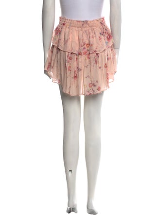 LoveShackFancy Silk Mini Skirt