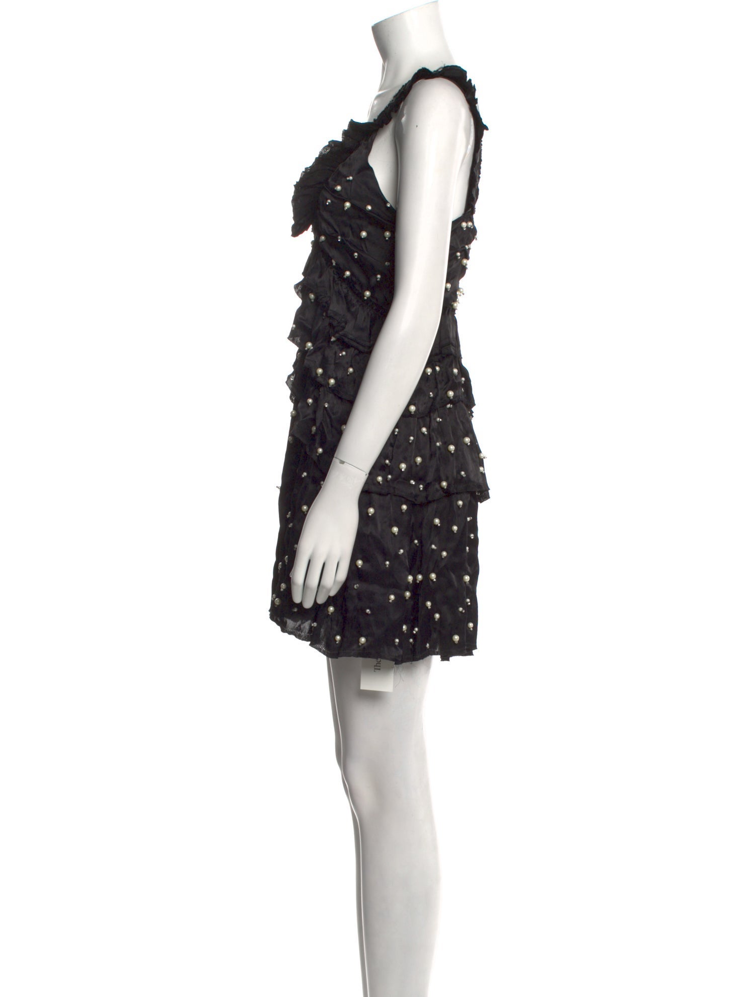 LoveShackFancy V-Neck Mini Dress