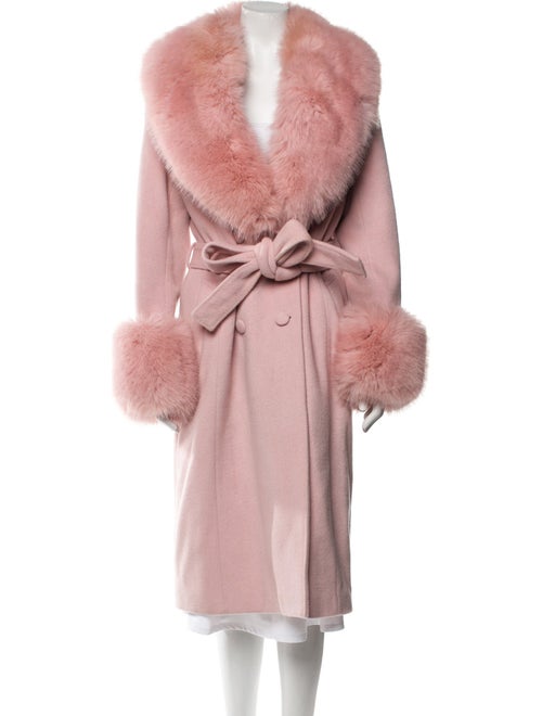 LoveShackFancy Wool Faux Fur Coat