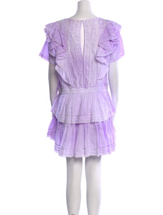 LoveShackFancy Scoop Neck Mini Dress