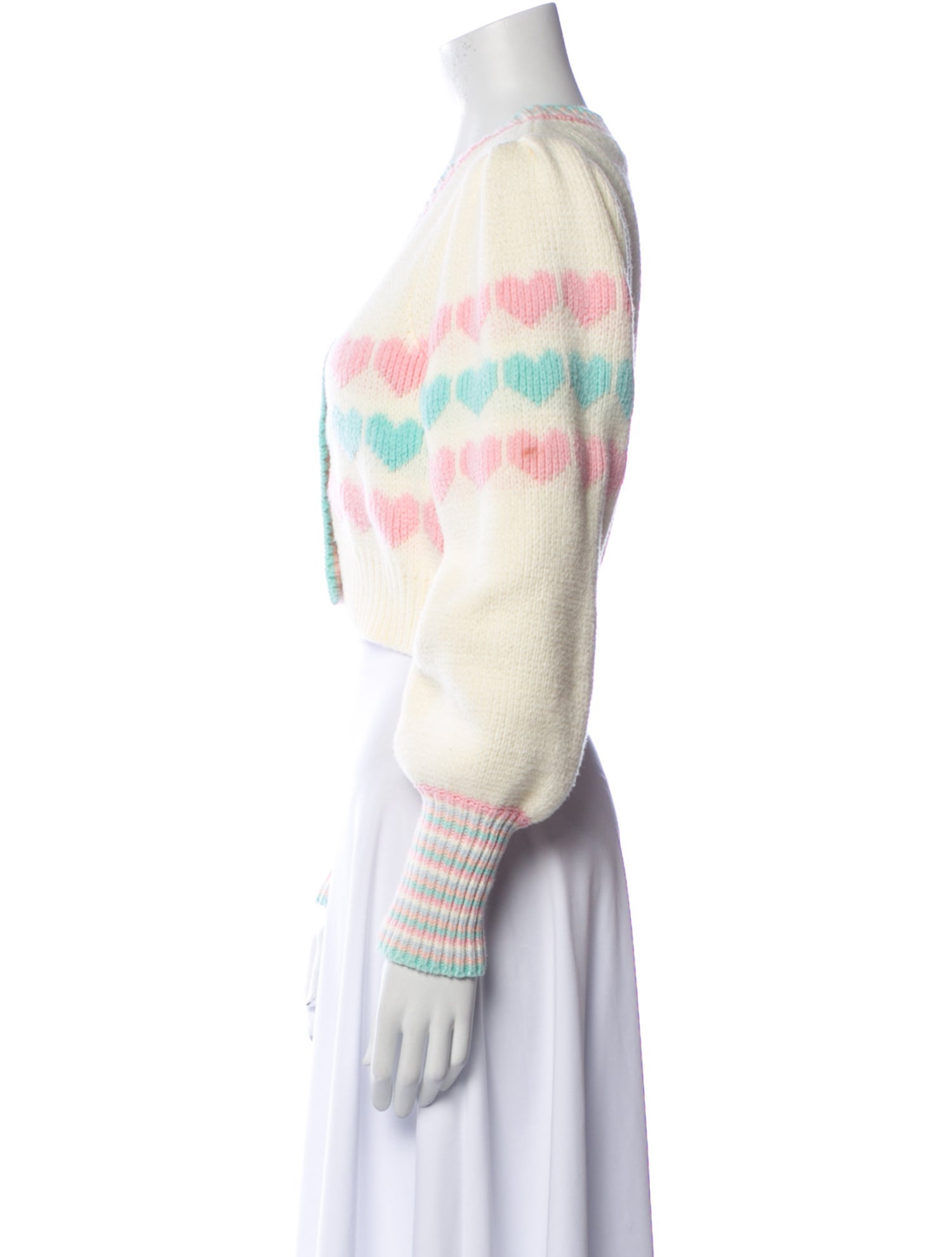 LoveShackFancy Striped V-Neck Sweater