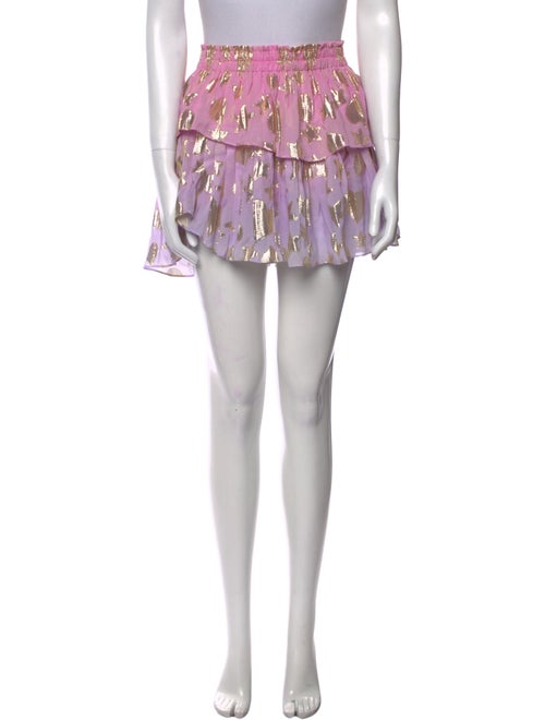 LoveShackFancy Printed Mini Skirt