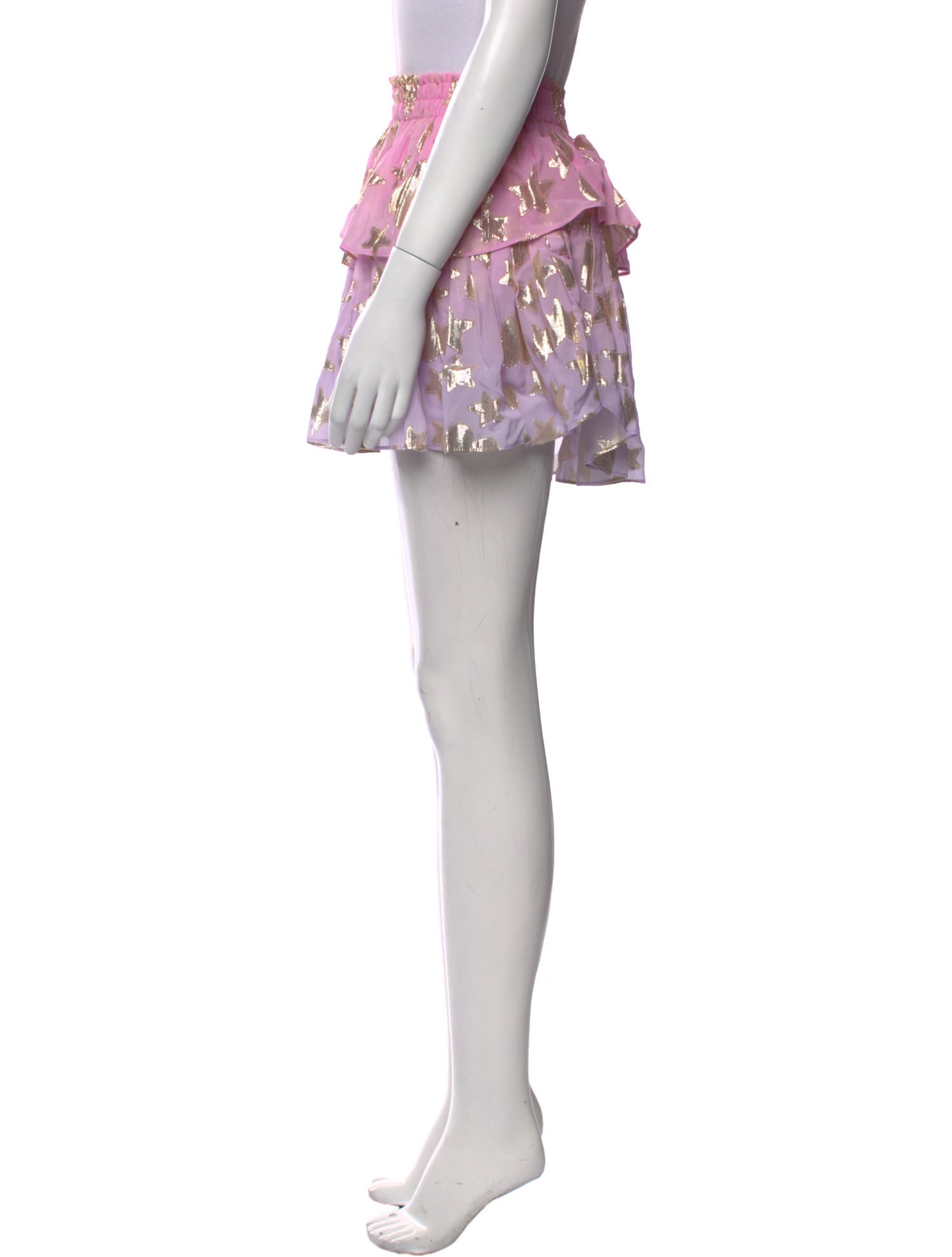 LoveShackFancy Printed Mini Skirt