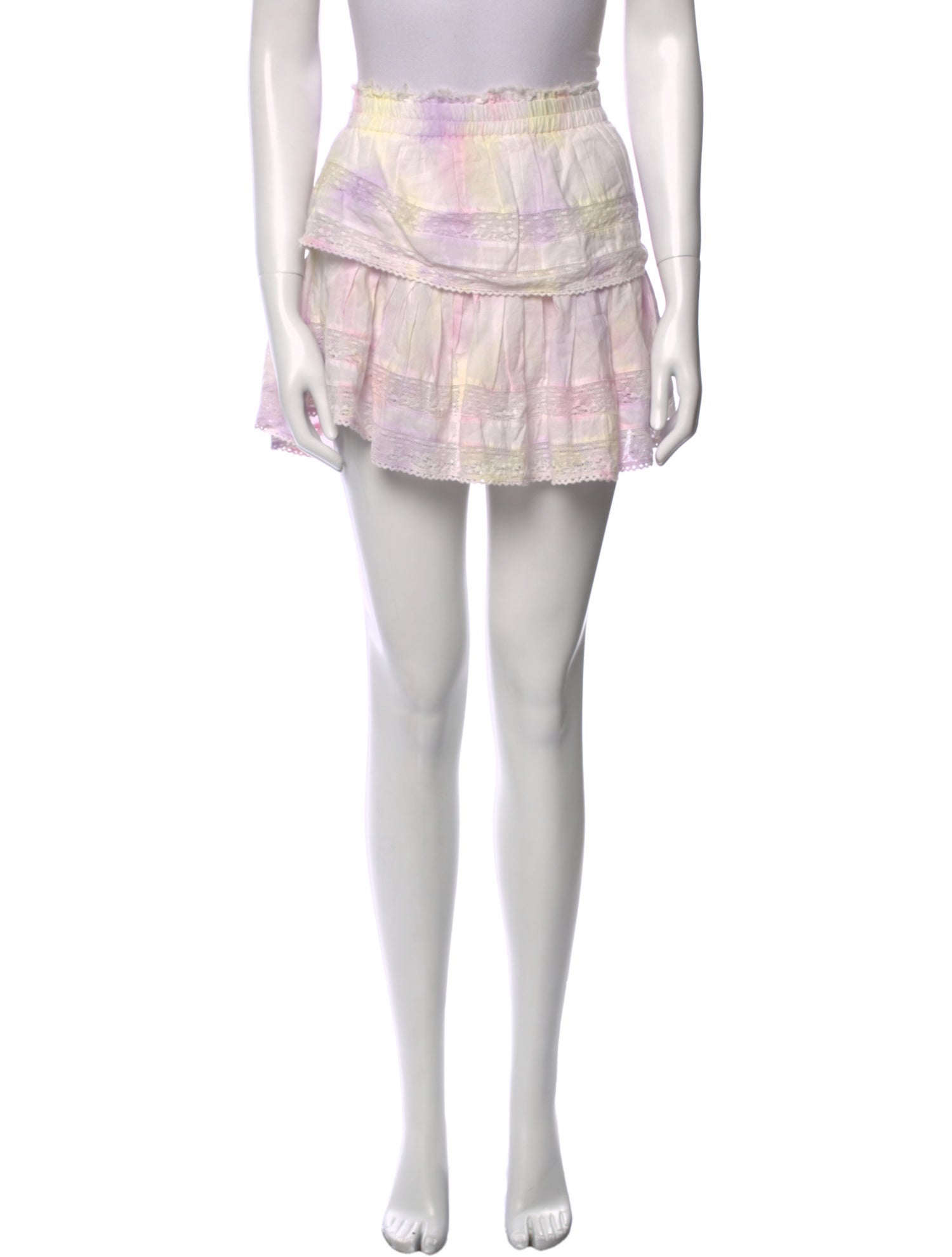 LoveShackFancy Plaid Print Mini Skirt