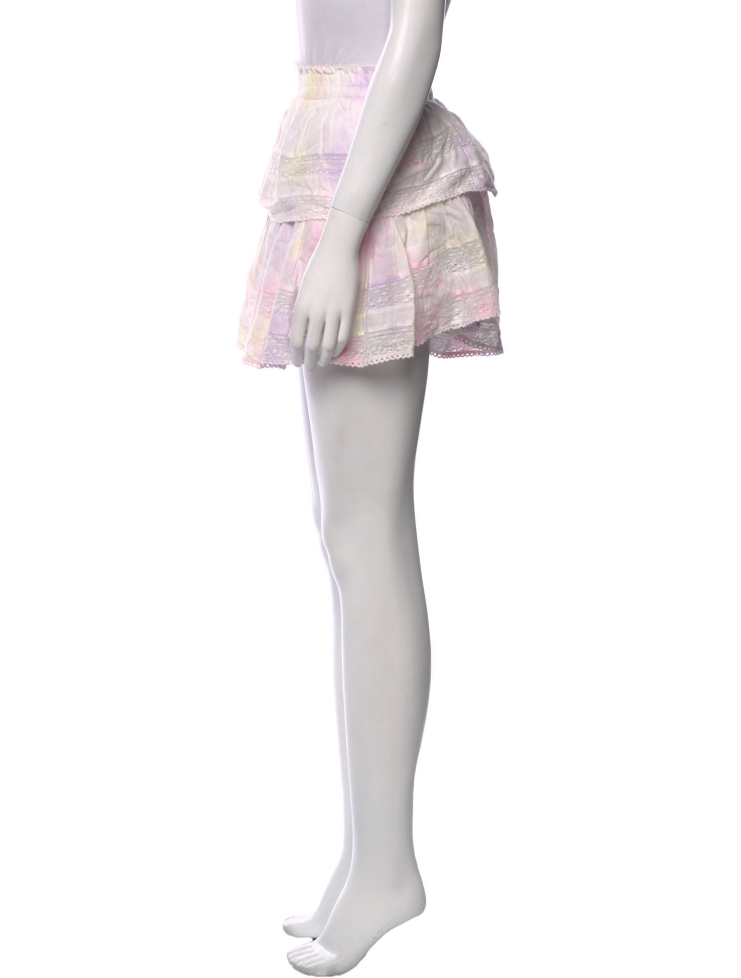 LoveShackFancy Plaid Print Mini Skirt