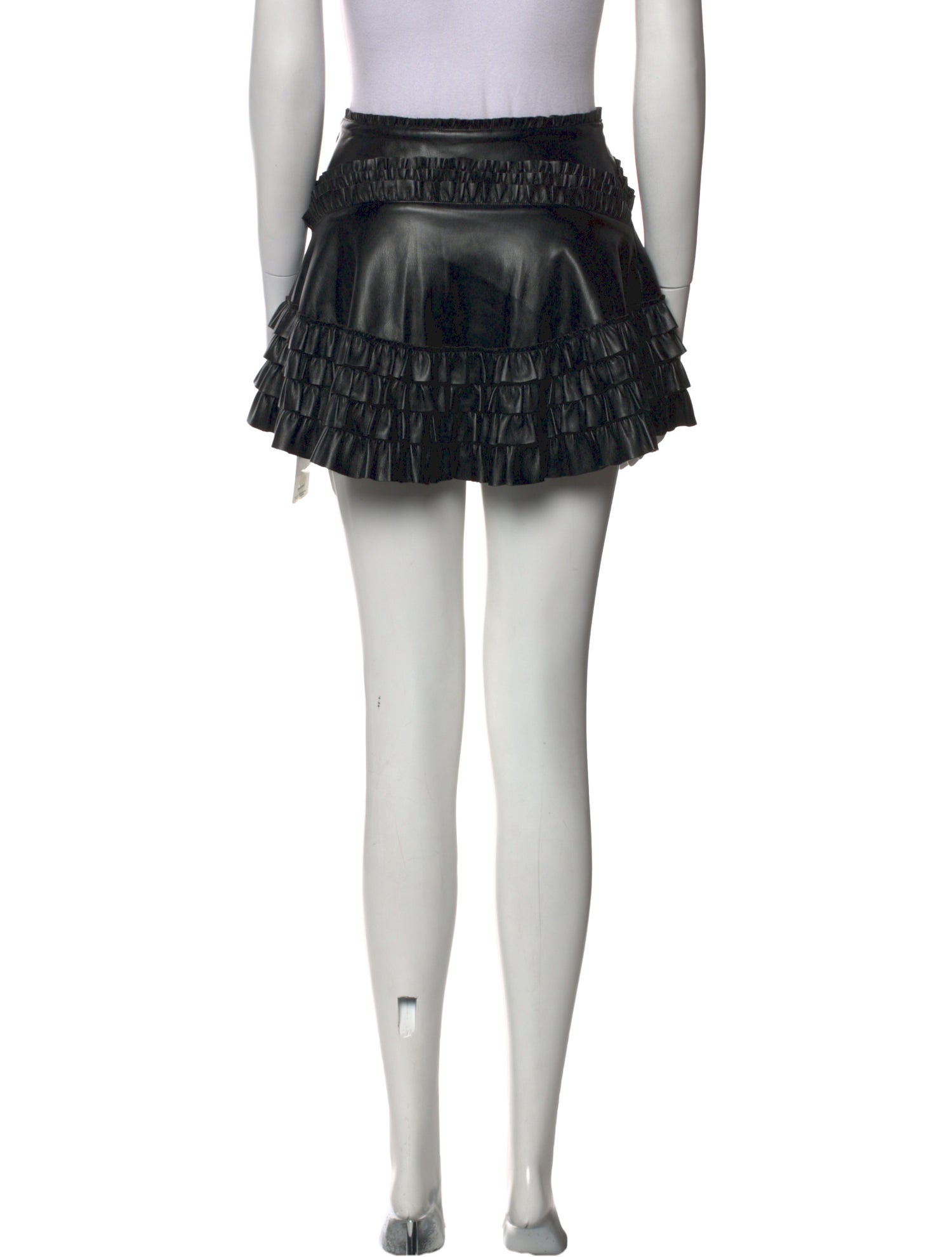 LoveShackFancy Ruffle Embellishment Mini Skirt