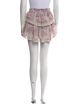 LoveShackFancy Silk Mini Skirt
