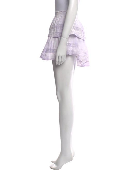 LoveShackFancy Tie-Dye Print Mini Skirt