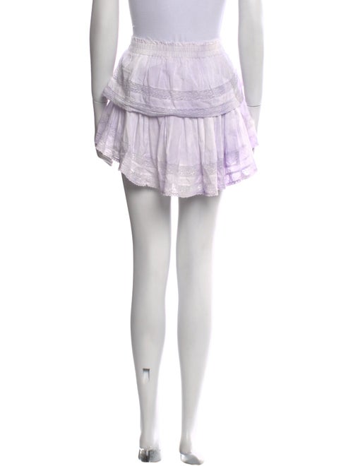 LoveShackFancy Tie-Dye Print Mini Skirt