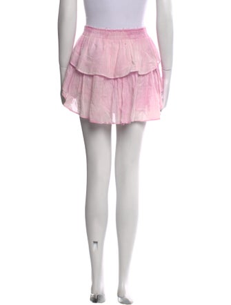 LoveShackFancy Ruffle Embellishment Mini Skirt