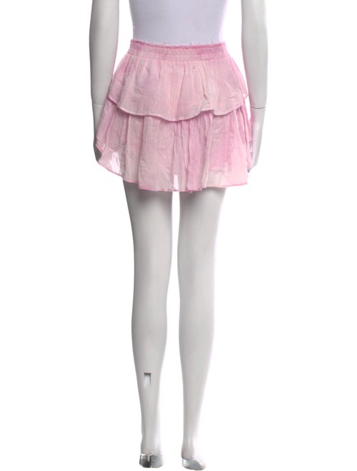 LoveShackFancy Ruffle Embellishment Mini Skirt