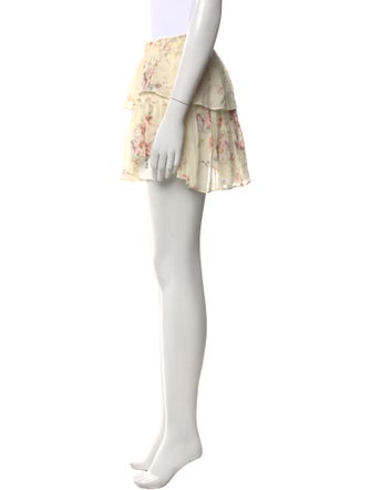 LoveShackFancy Silk Mini Skirt