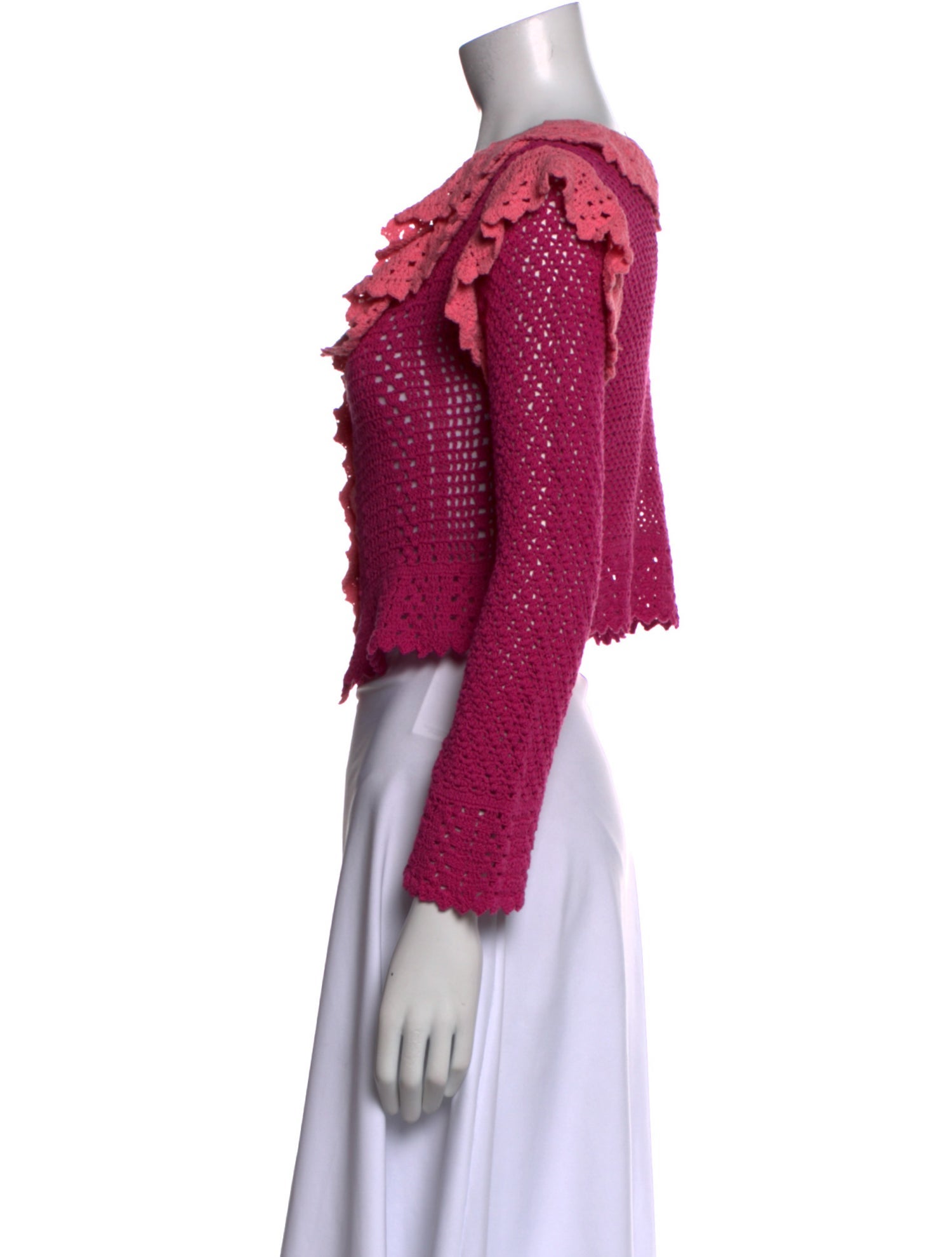 LoveShackFancy Striped Scoop Neck Sweater