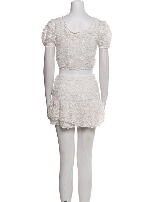 LoveShackFancy Lace Pattern Skirt Set
