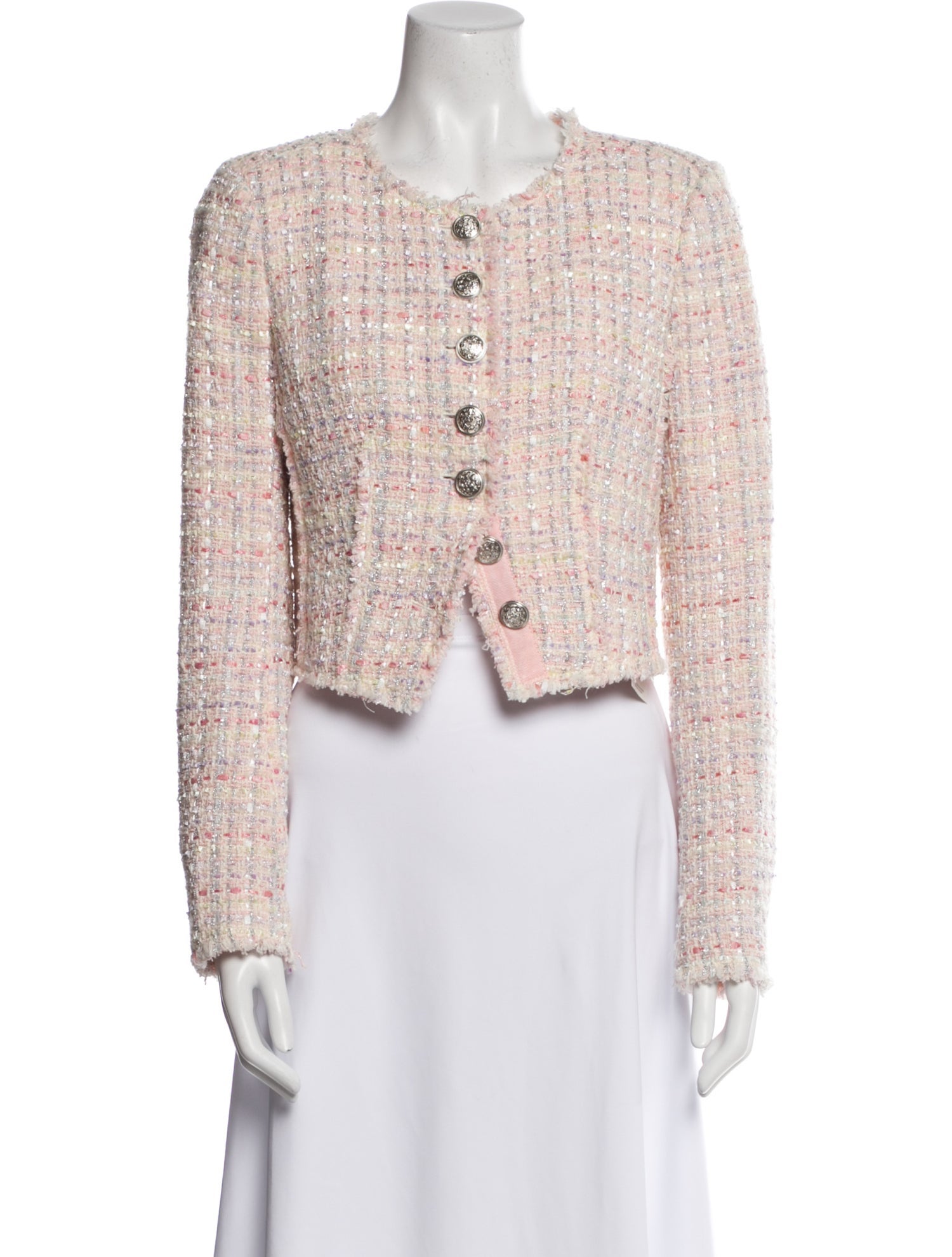 LoveShackFancy Tweed Pattern Evening Jacket w/ Tags