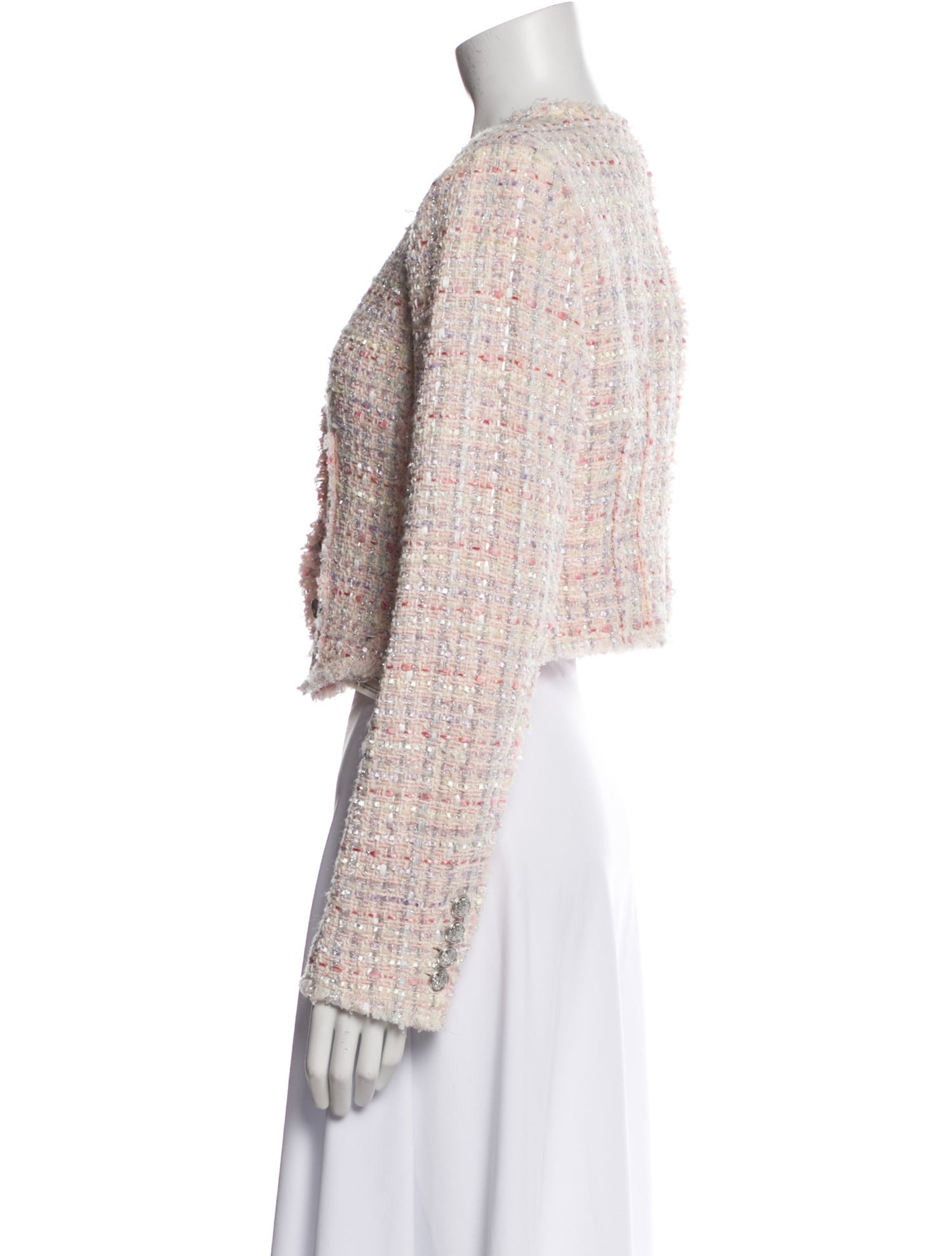 LoveShackFancy Tweed Pattern Evening Jacket w/ Tags