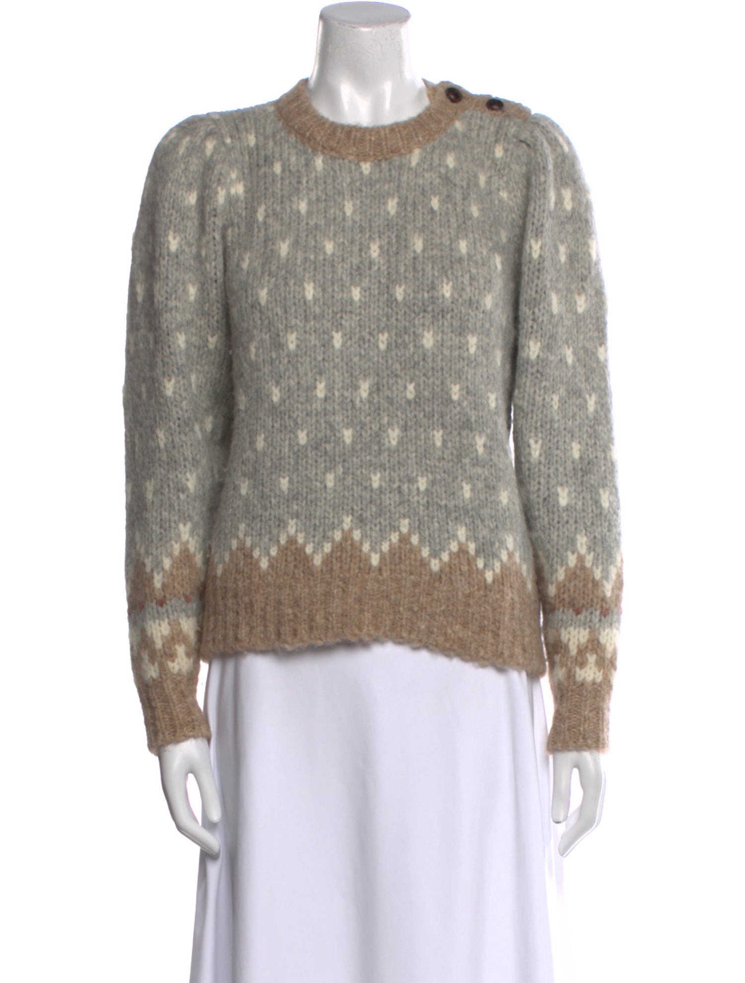 LoveShackFancy Alpaca Printed Sweater