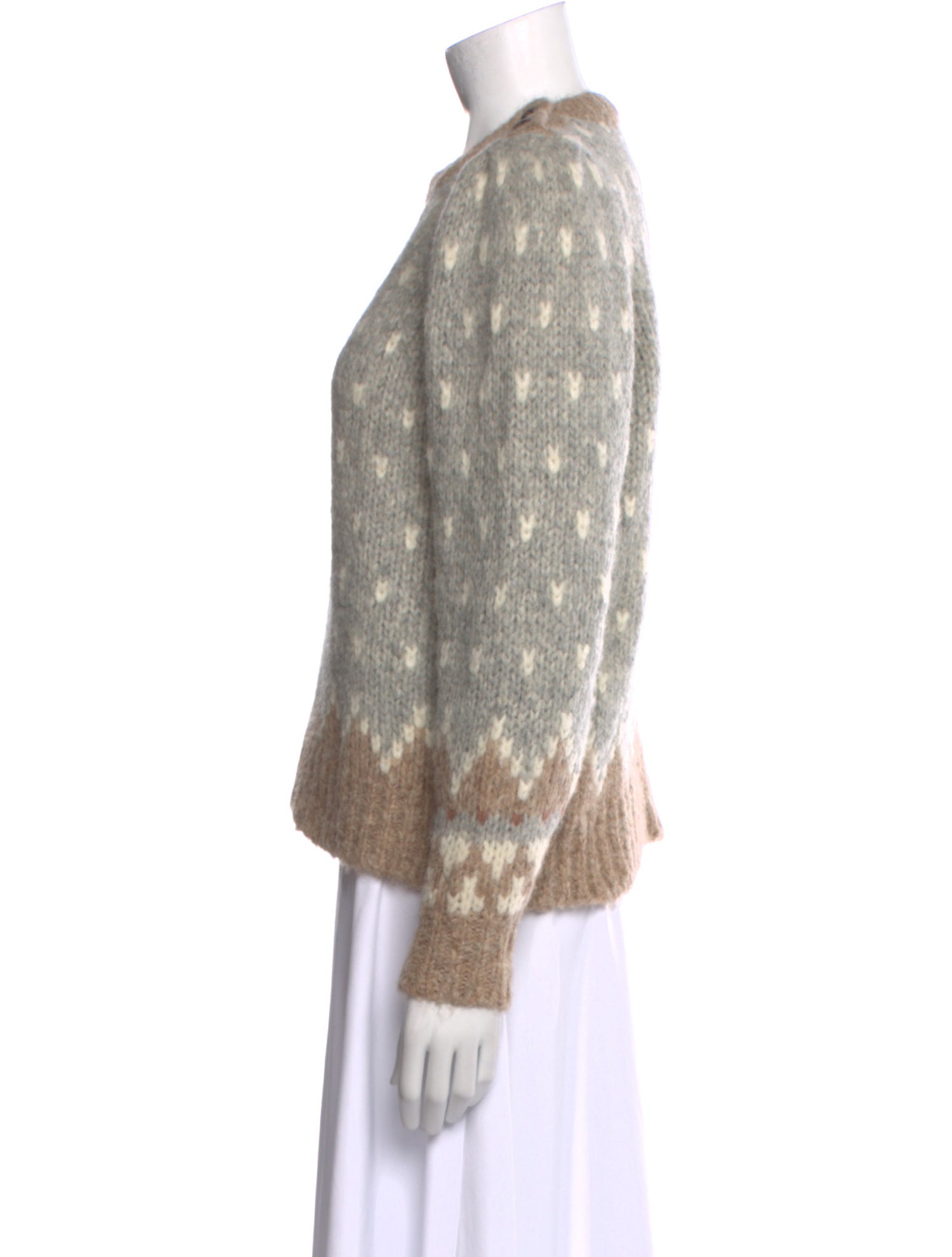 LoveShackFancy Alpaca Printed Sweater