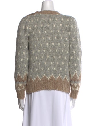 LoveShackFancy Alpaca Printed Sweater