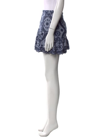 LoveShackFancy Lace Pattern Mini Skirt