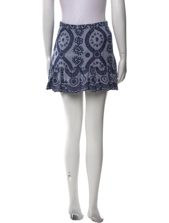 LoveShackFancy Lace Pattern Mini Skirt