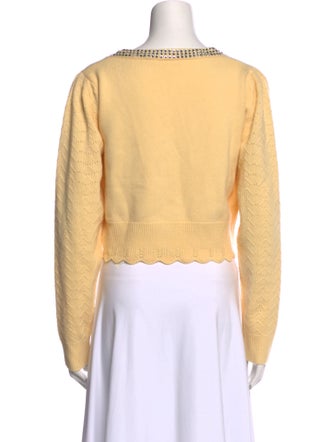 LoveShackFancy Wool V-Neck Sweater