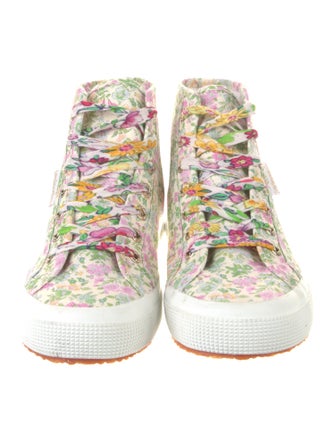 LoveShackFancy Canvas Printed Sneakers