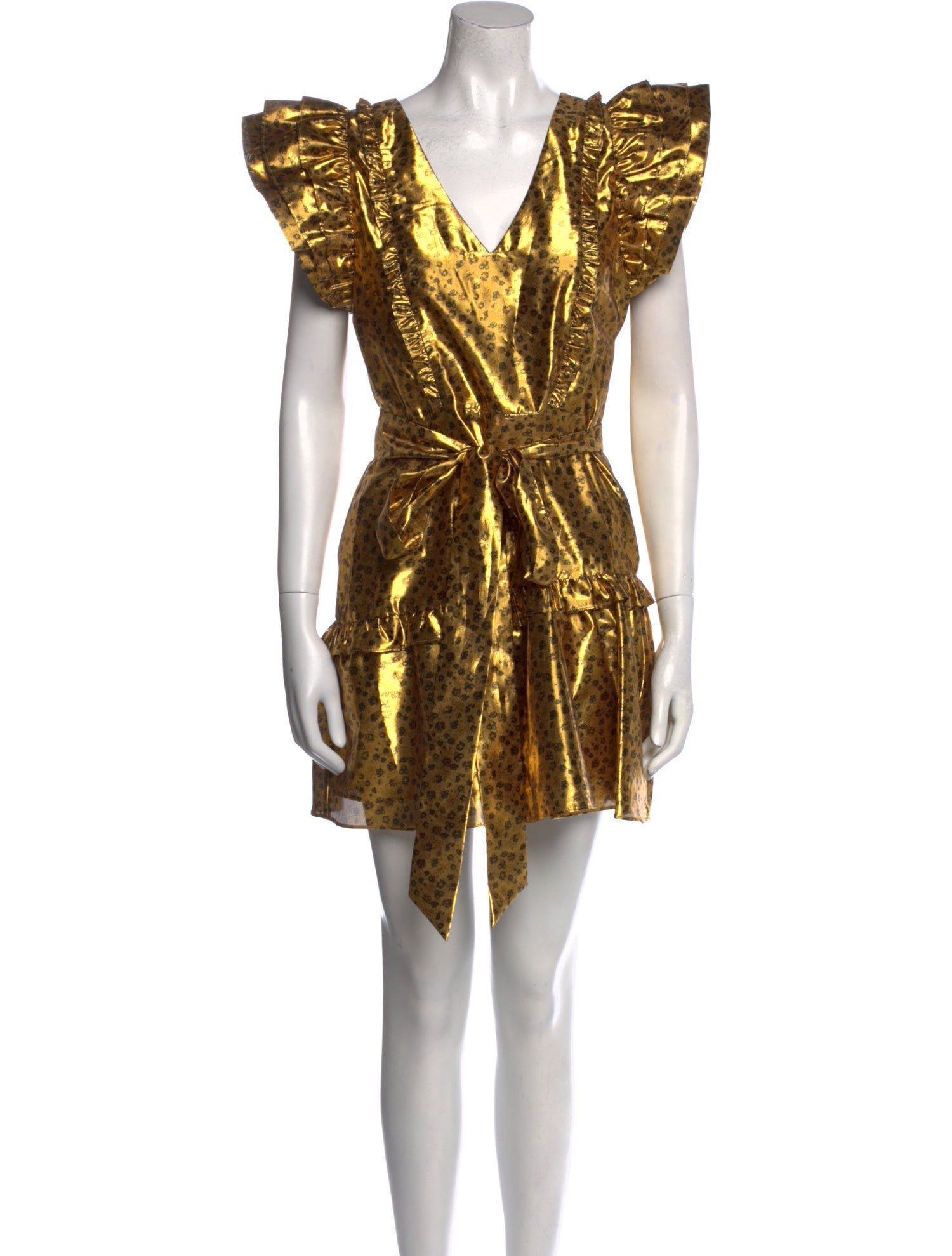 love shack fancy gold dress Talissa Sequin Maxi Dress for Women in Black, Size: 4, by LoveShackFancy