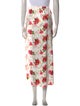 LoveShackFancy Floral Print Midi Length Skirt