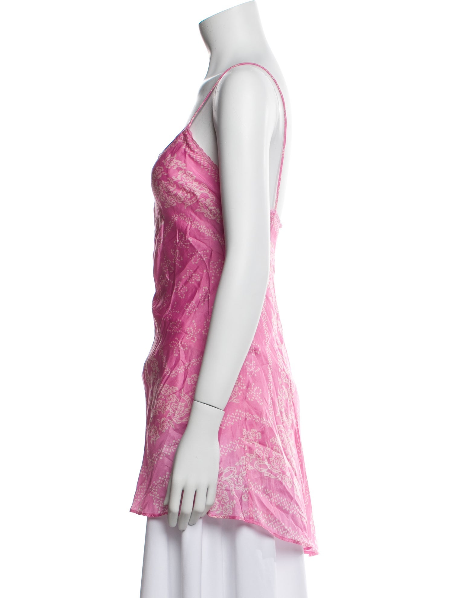 LoveShackFancy Silk Tie-Dye Print Top