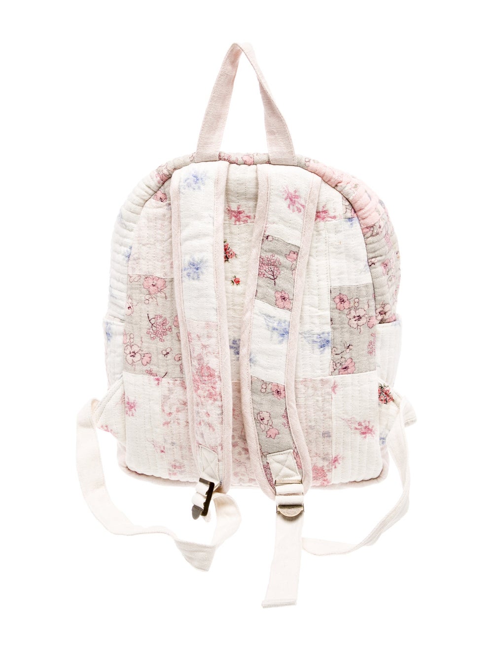 LoveShackFancy Backpack Neutrals Canvas Printed B… - image 4