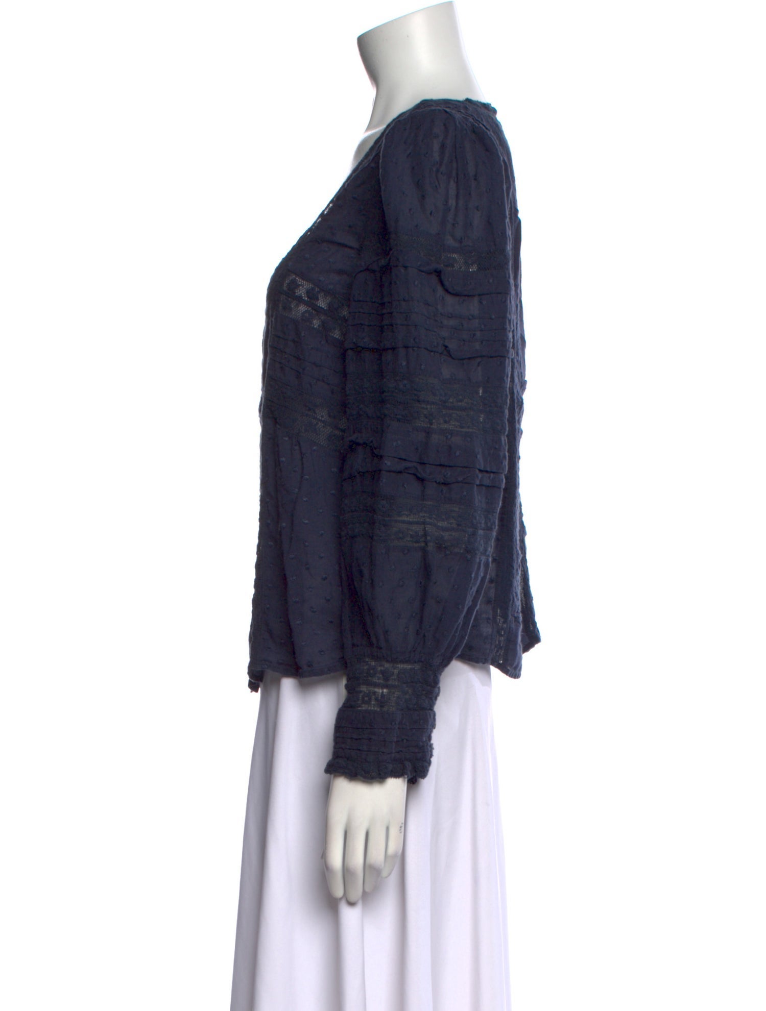 LoveShackFancy Patterned Square Neckline Blouse