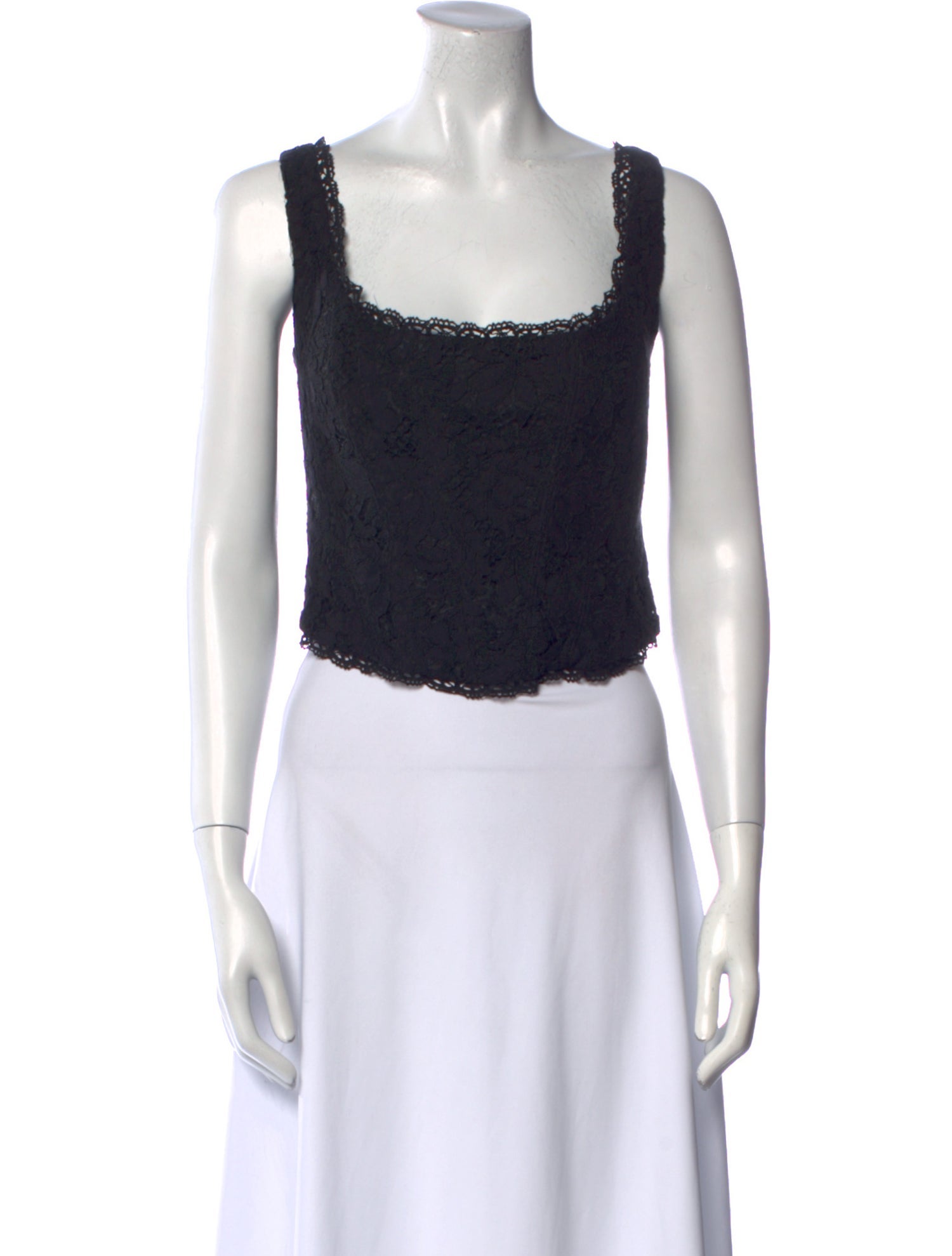 LoveShackFancy Square Neckline Sleeveless Crop Top w/ Tags