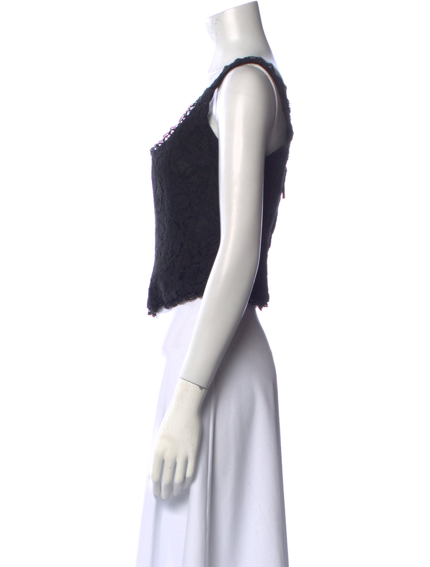 LoveShackFancy Square Neckline Sleeveless Crop Top w/ Tags