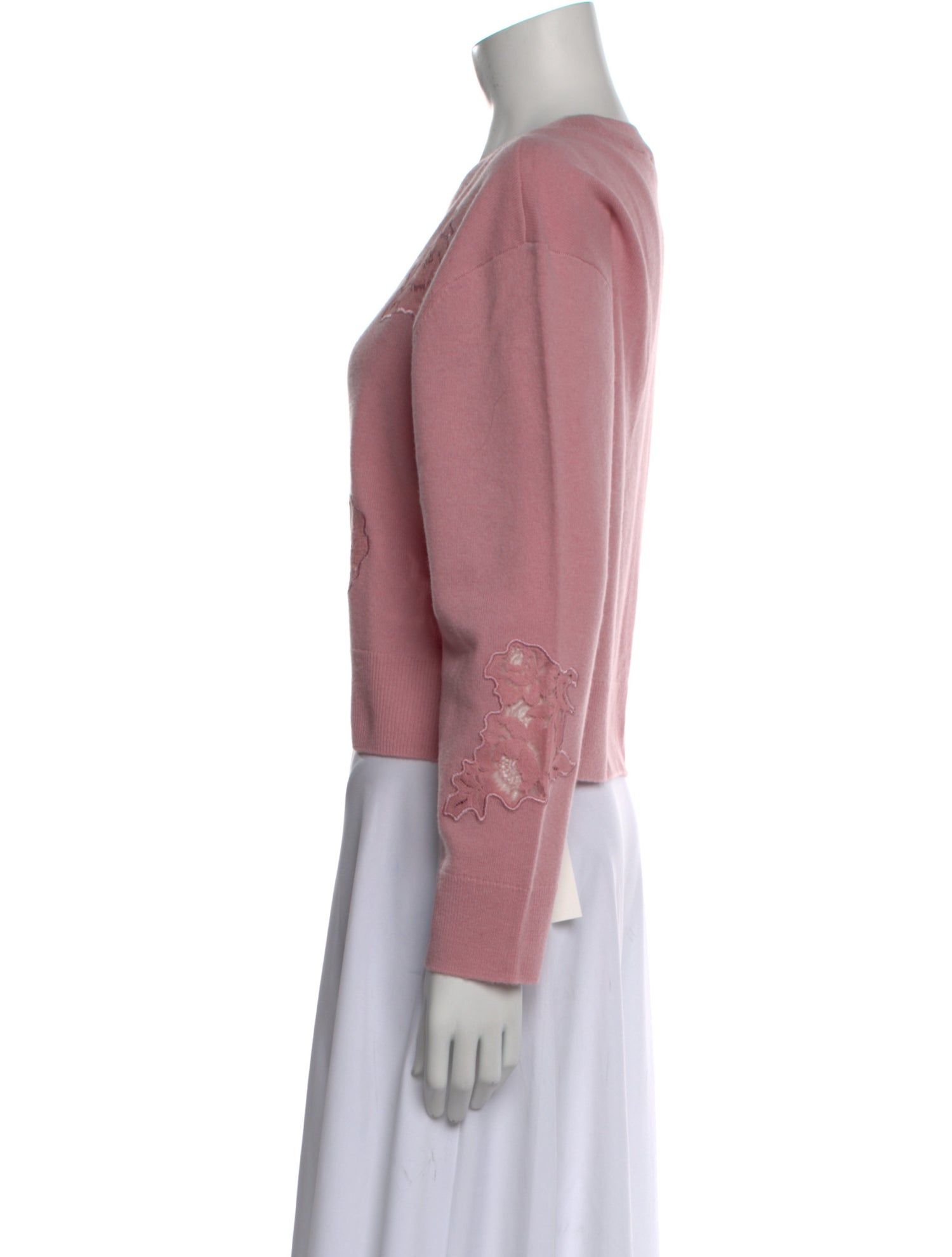 LoveShackFancy Wool Crew Neck Sweater