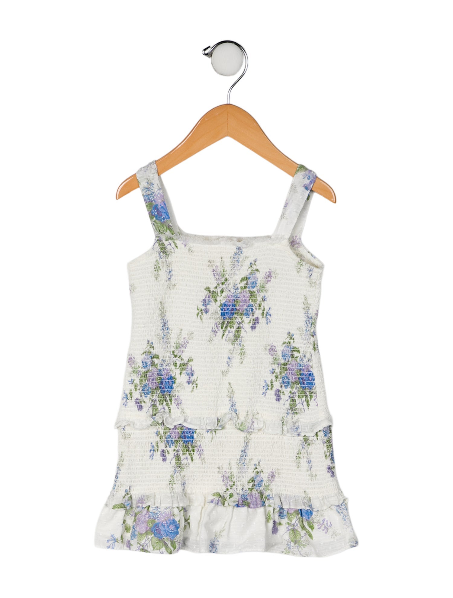 LoveShackFancy Toddler Girls' Floral Printed Sleeveless Dress