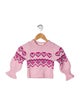 LoveShackFancy Toddler Girls' Patterned Woven Sweater